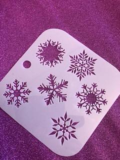 Snowflake stencil lovely