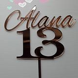 Alana 13 Cake Topper
