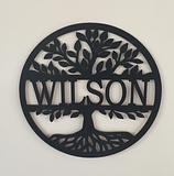 Wilson family name sign
